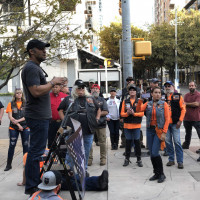 Wind Therapy Freedom Riders and others rally in support of Austin Police and against Austin Mayor Steve Adler. (Photo: Bismarck D. Andino)