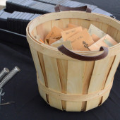 Basil seeds given out during the Seed Swap. (Photo: Maggy Wolanske)