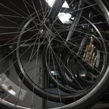 The Orange Bike Project offers daily, weekend, week-long, and semester-long bike rentals to students at the University of Texas at Austin. (Mariela Villela/Reporting Texas TV)